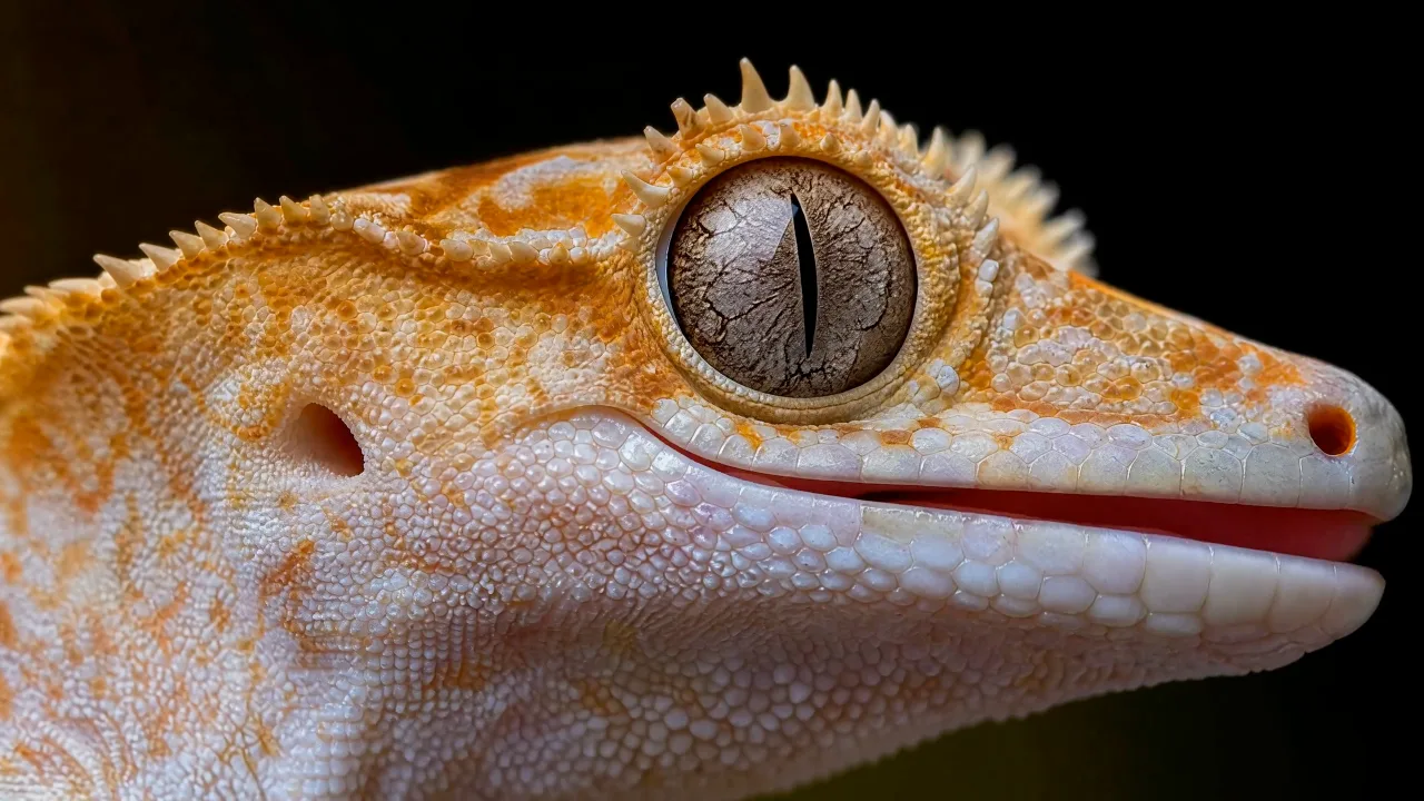 Gecko close-up in an official MiniMax H3 2K performance example
